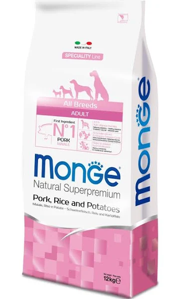 All Breeds Adult Maiale, Riso e Patate – 12 kg