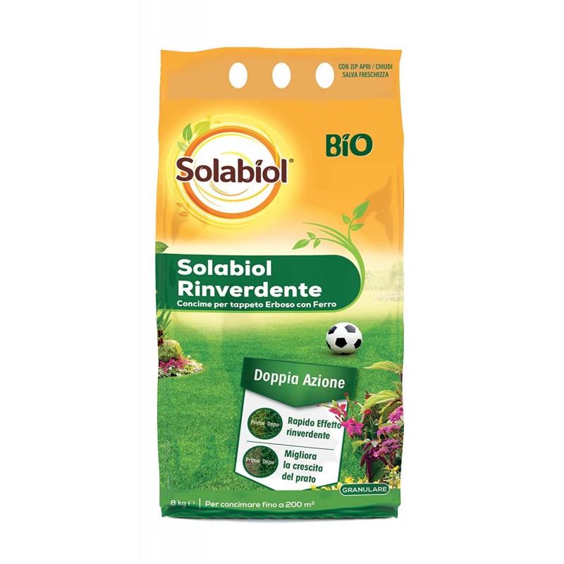Solabiol Rinverdente Antimuschio Per Tappeti Erbosi – 8 Kg