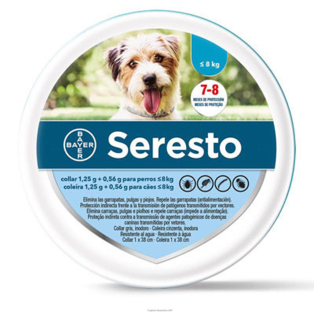 Seresto Collare Antiparassitario per Cani fino a 8Kg