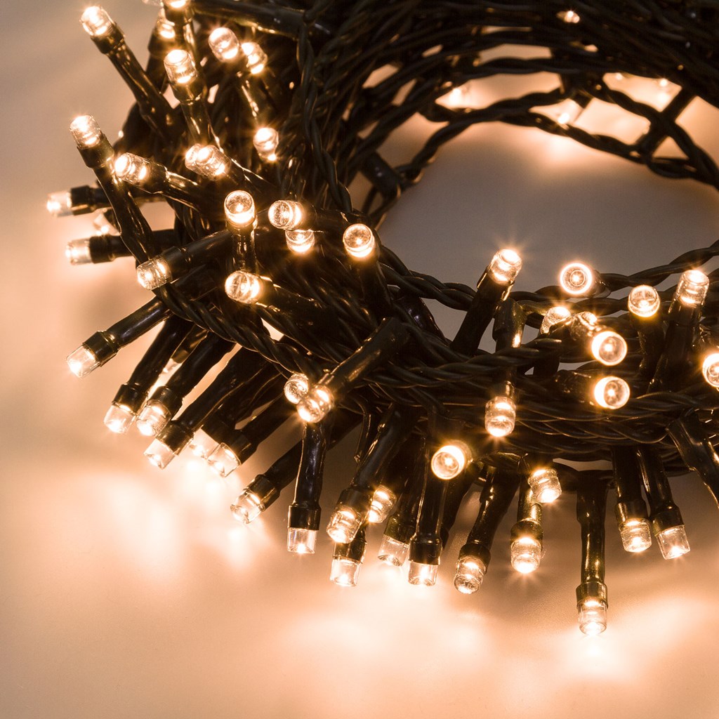Catena 12,5 m – 300 led bianco caldo