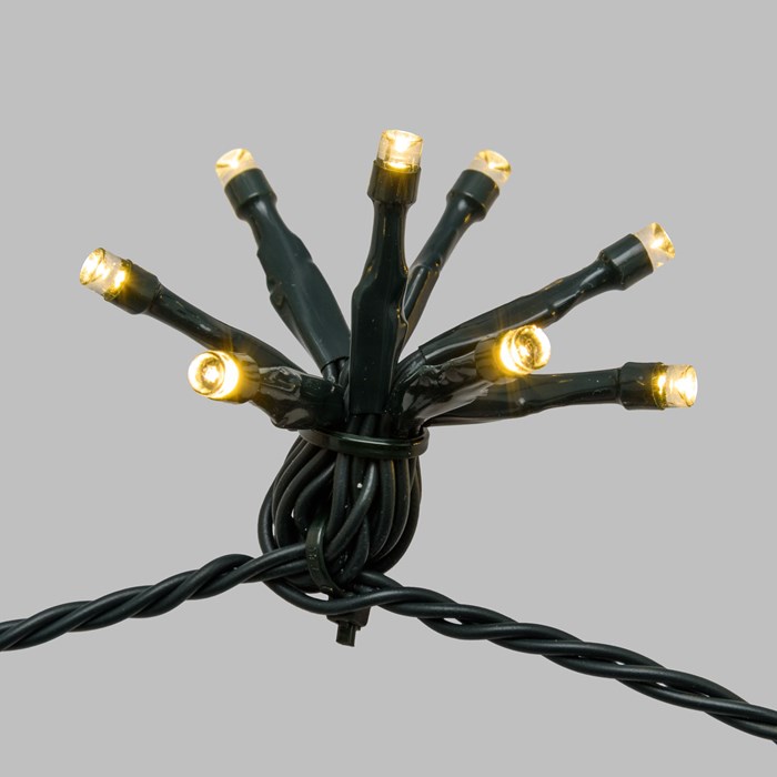 Catena Bunch bianco caldo – 40 ciuffi luminosi da 8 led