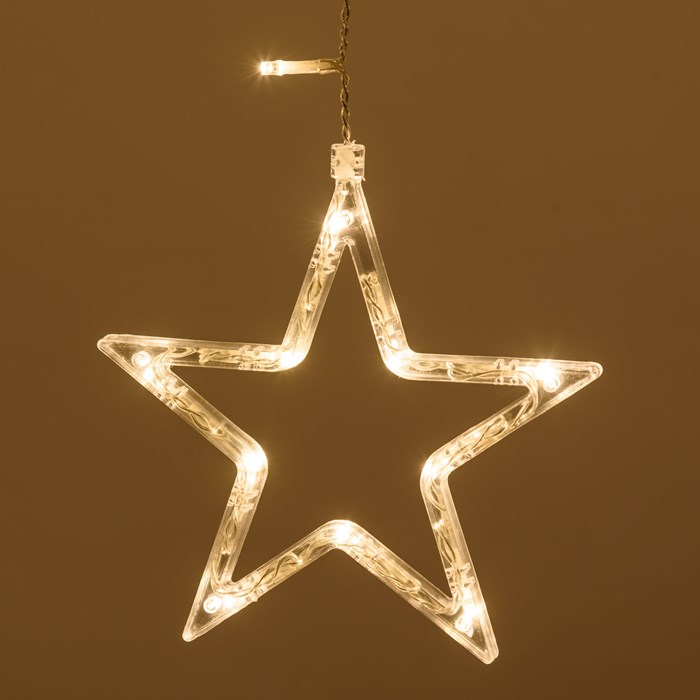 Stalattite con stelle – led bianco caldo – h 0,8 m