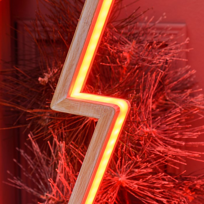 Albero di Natale con base in legno sbiancato – 145 cm – led RGB e Bianco Caldo
