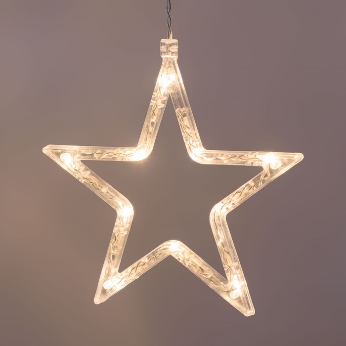 Stalattite con stelle – led bianco caldo e bianco freddo – h 0,8 m