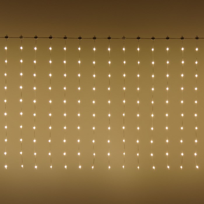 Tenda gocce di luce – pixel led bianco caldo e freddo cambiacolore – h 1 m