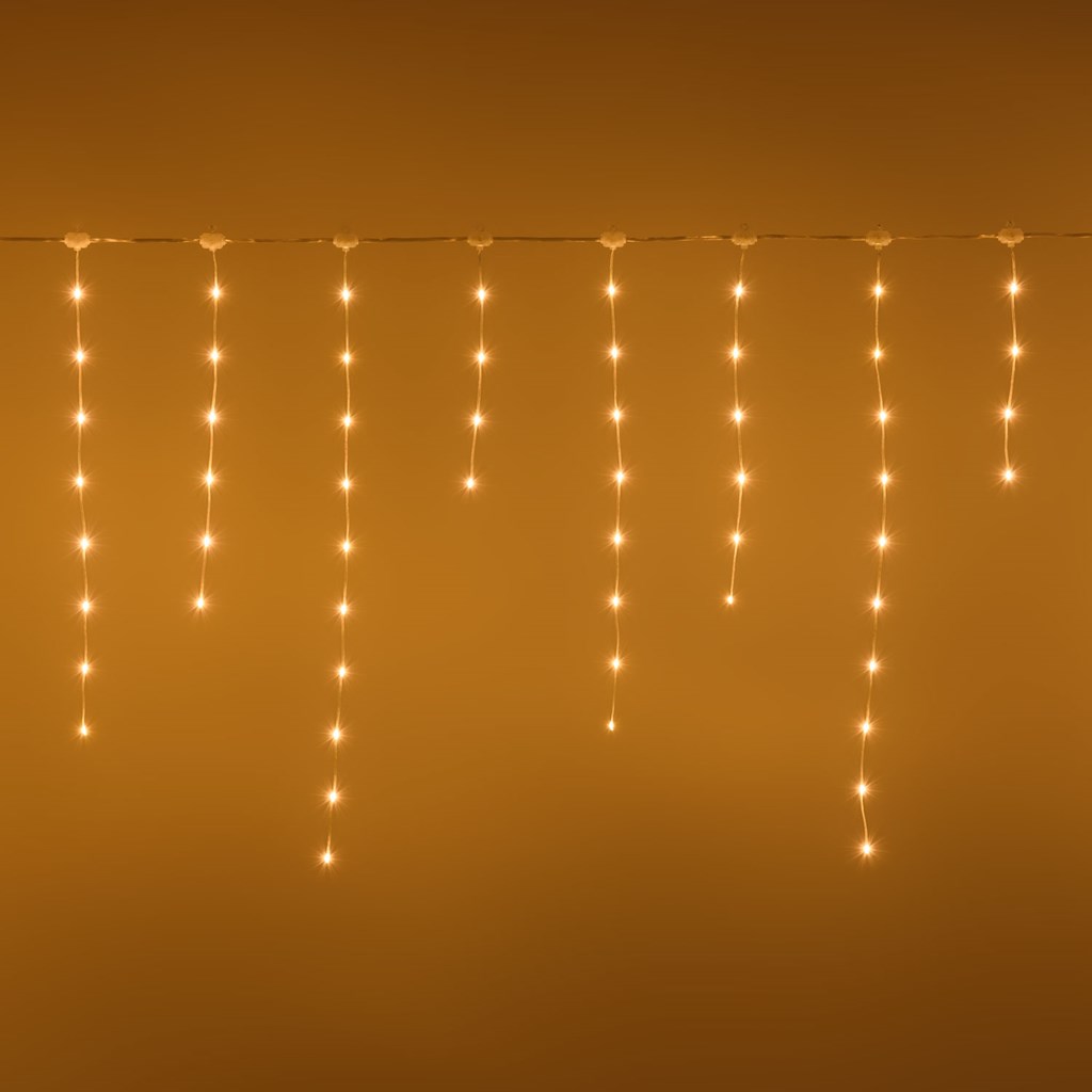 Stalattite gocce di luce led bianco extra caldo – h 0,75 m