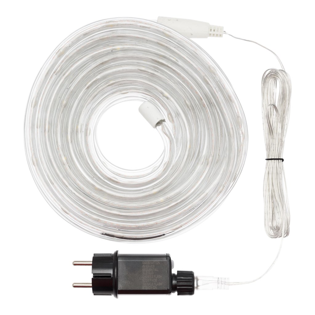 Tubo luminoso – gocce di luce led bianco caldo –  10 m