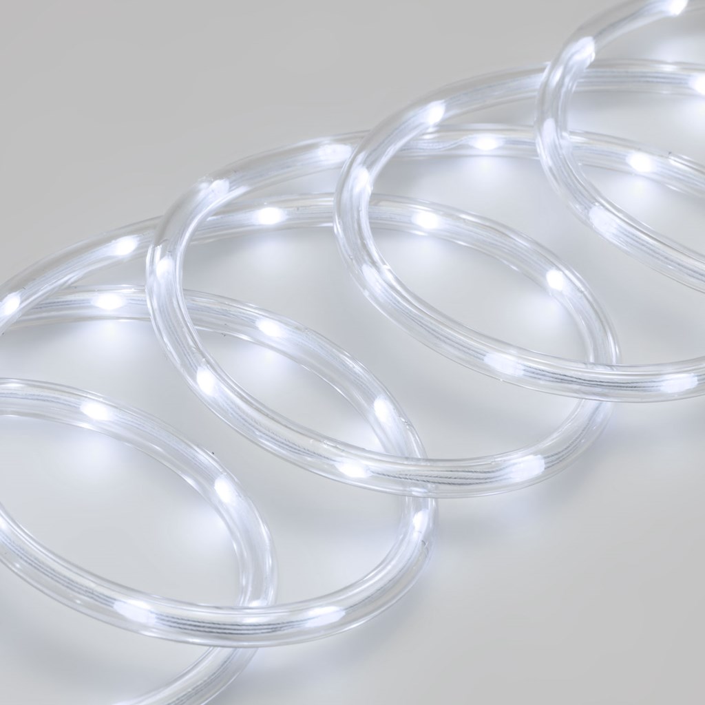 Tubo luminoso – gocce di luce led bianco freddo –  10 m