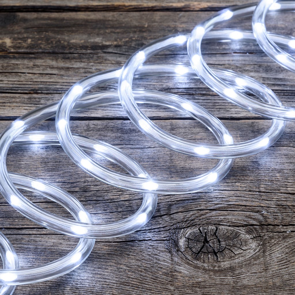 Tubo luminoso – gocce di luce led bianco freddo –  10 m
