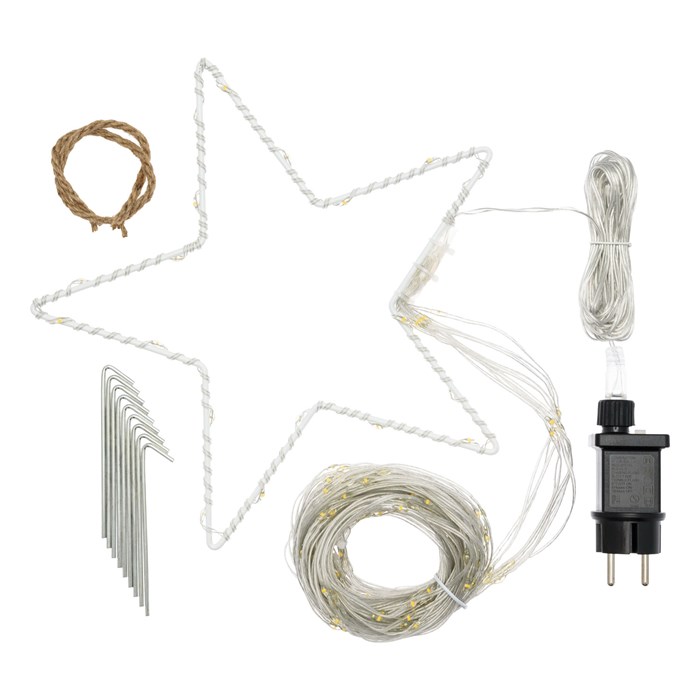 Magic Albero Stella Cometa – gocce di luce led bianco extra caldo – 3 m