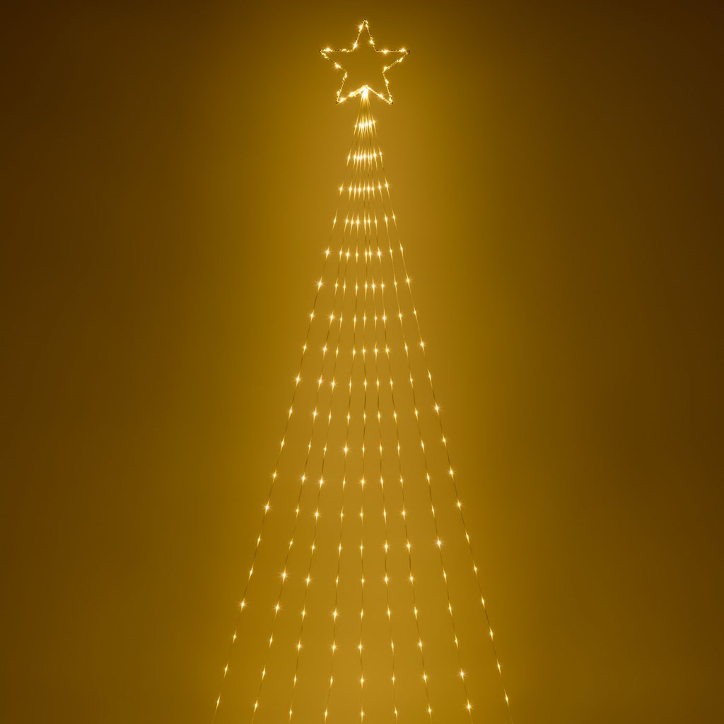Magic Albero Stella Cometa – gocce di luce led bianco extra caldo – 3 m