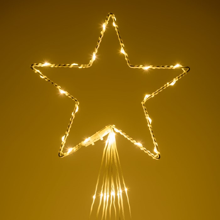 Magic Albero Stella Cometa – gocce di luce led bianco extra caldo – 3 m