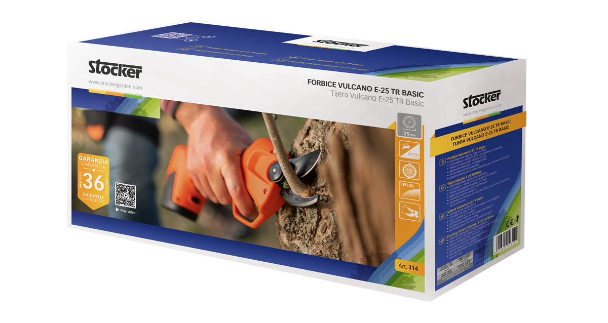 Forbice batteria Vulcano E-25 TR Basic Stocker