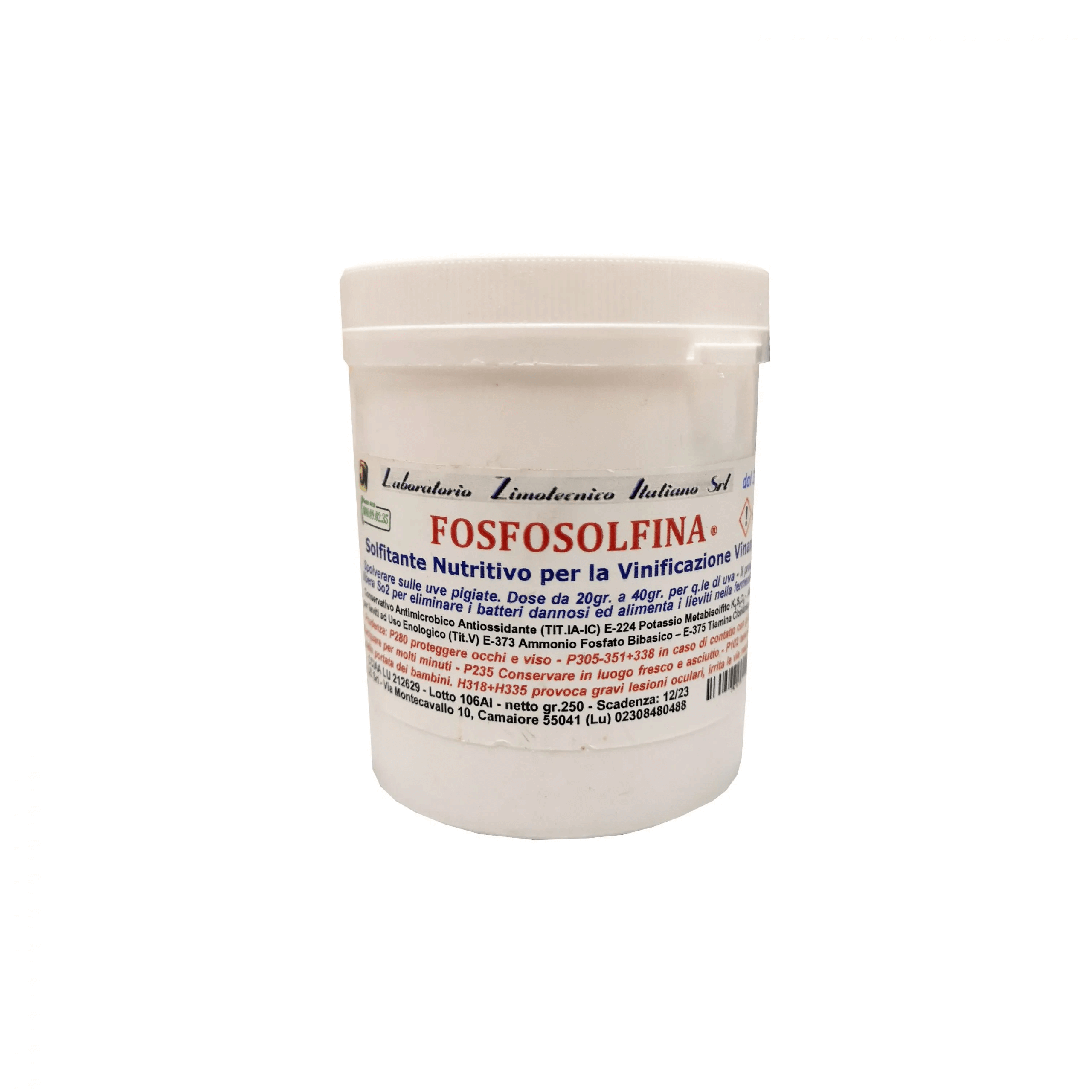 Fosfosolfina solfitante nutritivo per la vinificazione – 250 gr